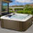 Amplified™ 6-Person 100-Jet Lounger Hot Tub Spa with Bluetooth Stereo, 3 Pumps, LED Lighting, Stainless Steel Heater and Ozonator, Insulated Cover Included and Steps Included-99471671