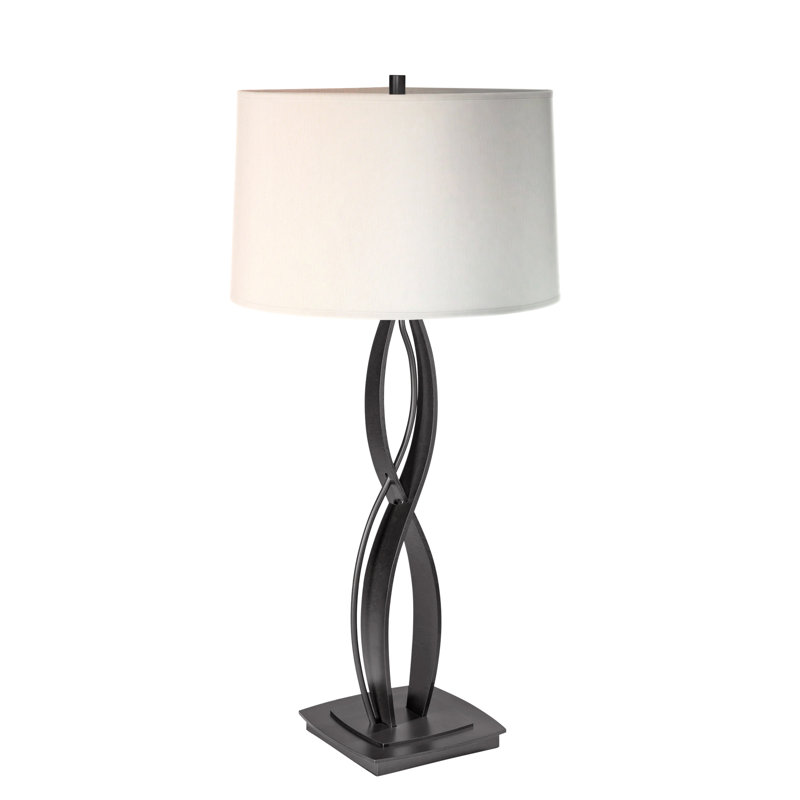 Almost Infinity Table Lamp, Black, Natural Anna