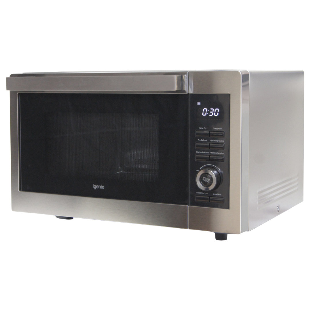 20L 800W Digital Solo Microwave Silver