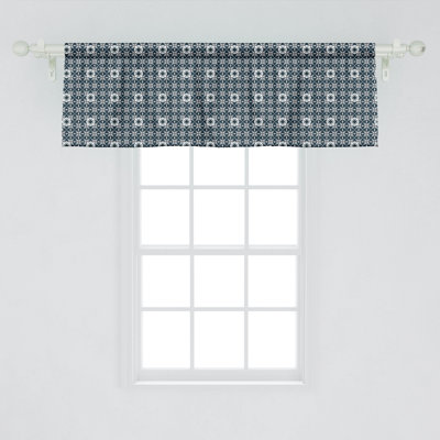 Ambesonne Traditional Valance Pack of 2 Azulejo Mosaic Tile