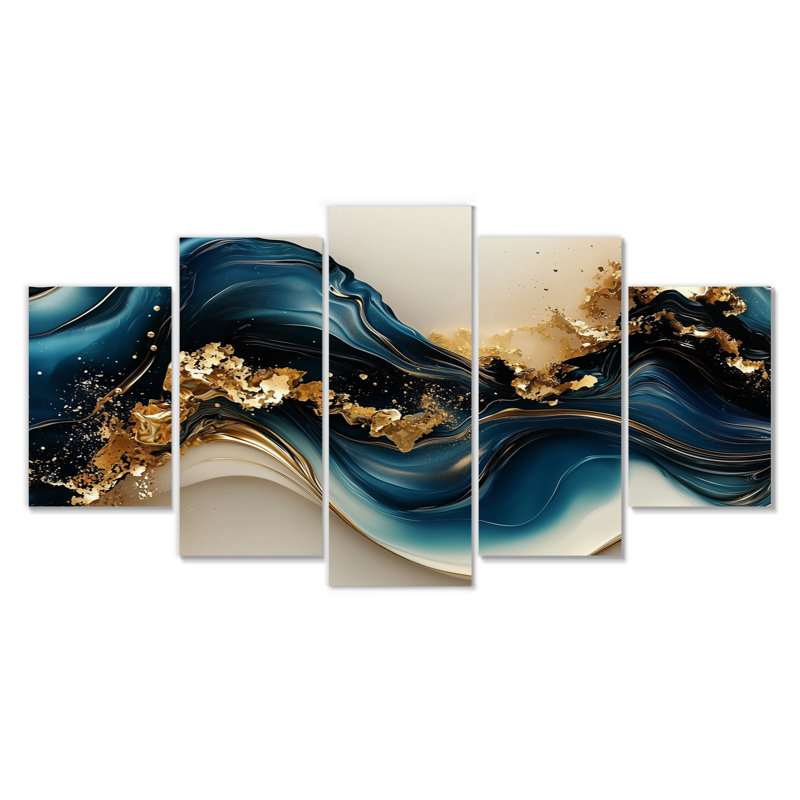 Champlon - Waves Wall Art - Modern Wall Art Decor