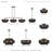 Aurea 4 Light English Bronze Pendant Chandelier-124250996-124251000
