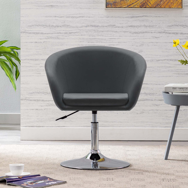Fauteuil demi-tonneau rotatif Bagarm, Gris