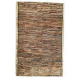 Hand Knotted Wool Area Rug in Multi