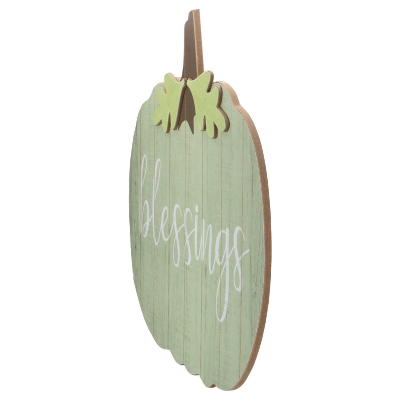Enseigne murale 20 "Green and Brown Blessings