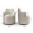 19" Upholstered Fully Assembled Swivel Dining Armchair-101219288