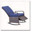 Chaise berçante inclinable réglable en PE avec coussins Outsunny-727832072