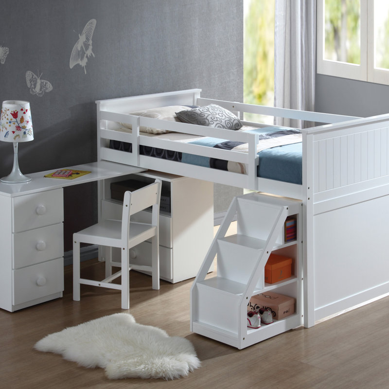 Ensemble de lit mezzanine simple Wyatt
