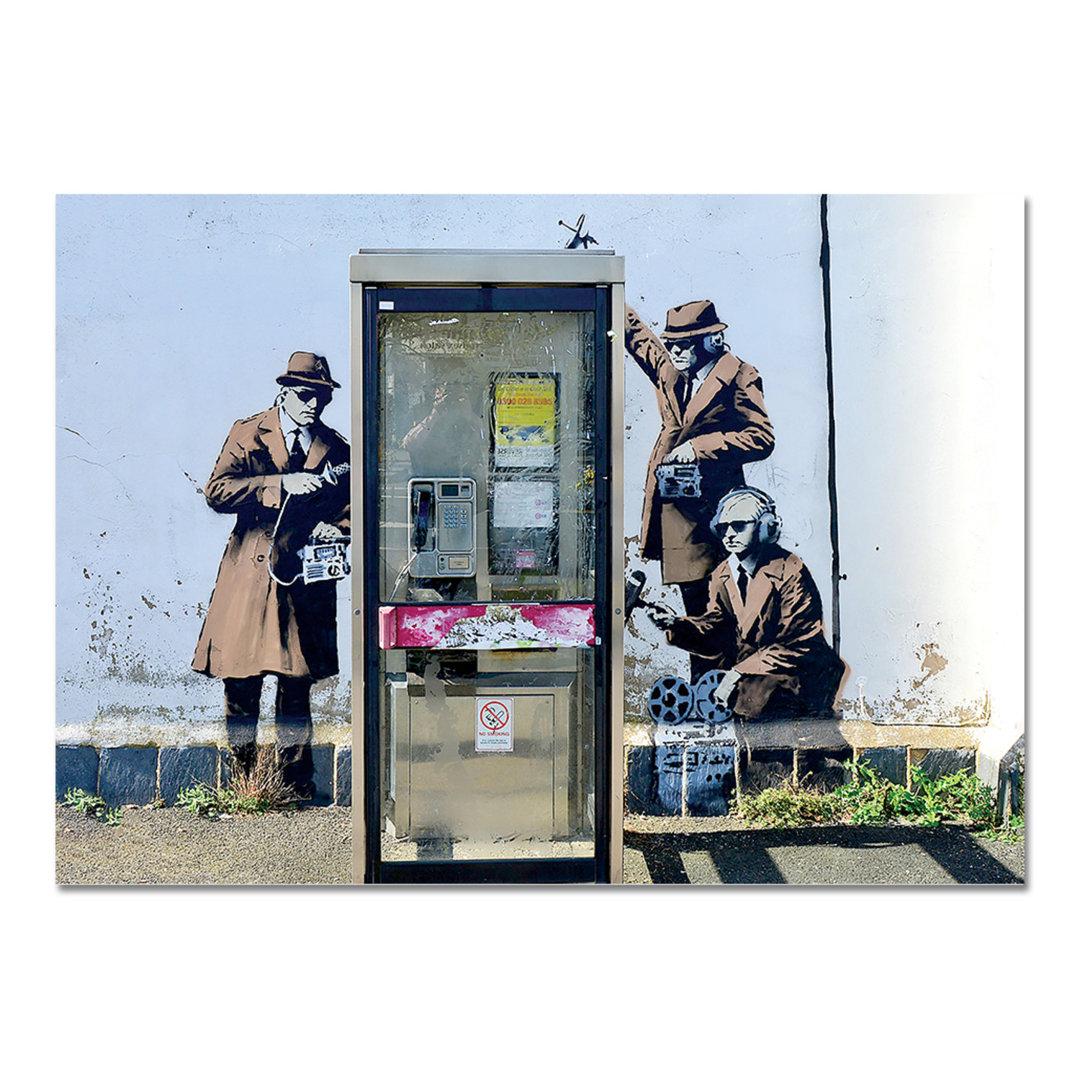 Leinwandbild Intercettazioni Cabina Telefonica von Banksy