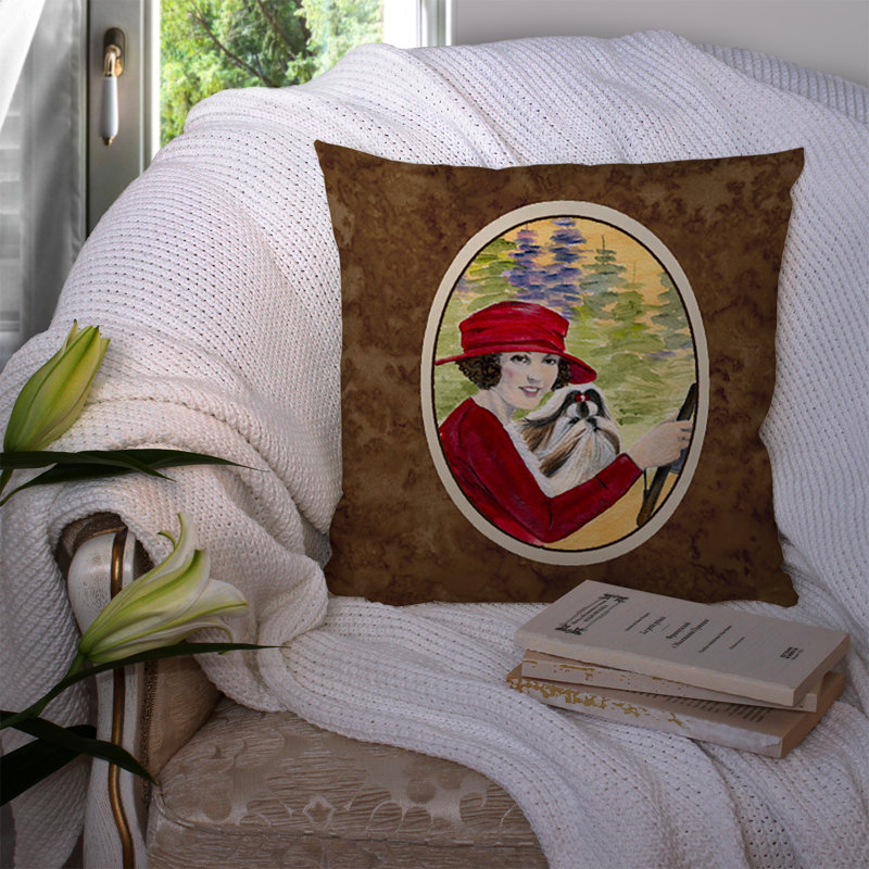 Coussin décoratif d’intérieur/d’extérieur avec son tzu shih