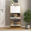 Armoire de rangement pour chaussures avec 3 tiroirs à panneaux blancs-450086178