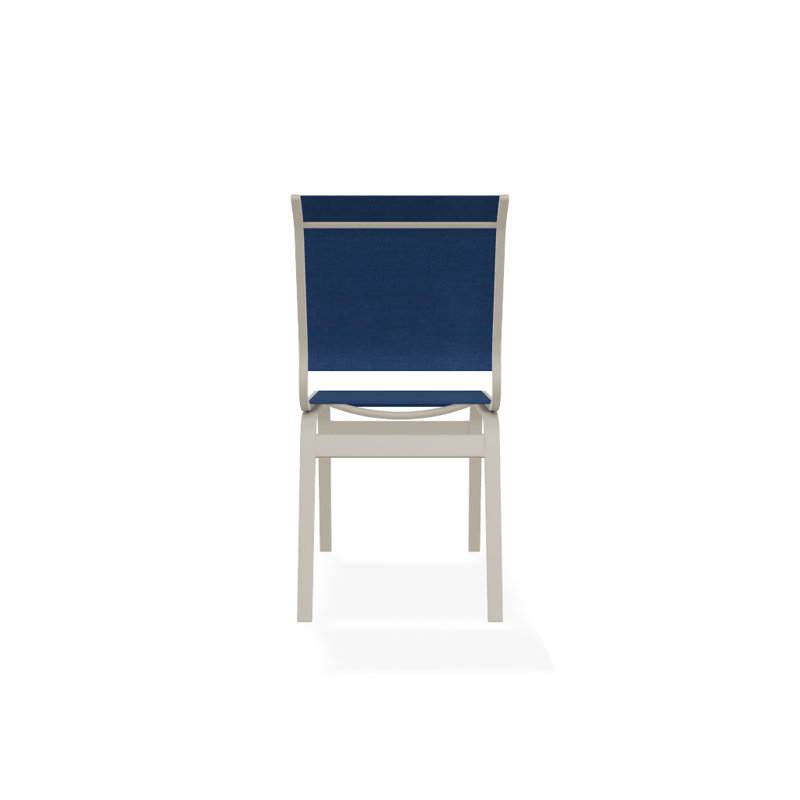 Chaise d'appoint de salle à manger Hiraku, Désert texturé, Cobalt 35D Sunbrella®