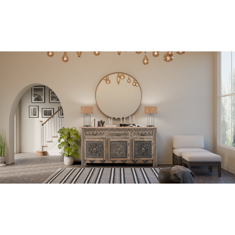 Berlene Solid Wood Sideboard, 76" L