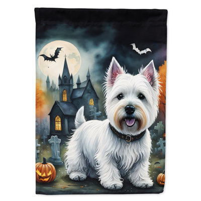 Drapeau Westie Spooky Halloween House