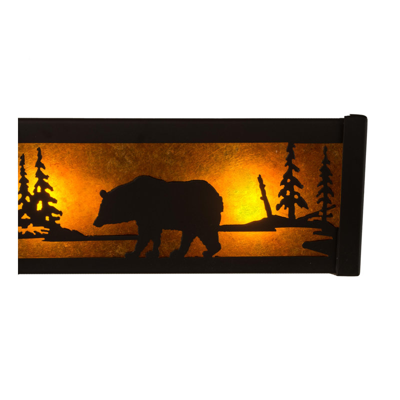 Rustic Lodge 4 - Light Bath Bar, Oil Rubbed Bronze