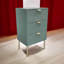 Durable Agran 40cm Wide Chest of Drawers - Modern 3-Drawer Compact Storage Unit with Playful Scalloped Design for Bedroom Use-1645064865