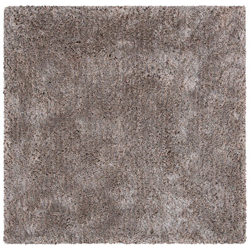 Sg-Sanisha Beach Shag Hand Tufted Performance Solid Color Rug, Square 6'