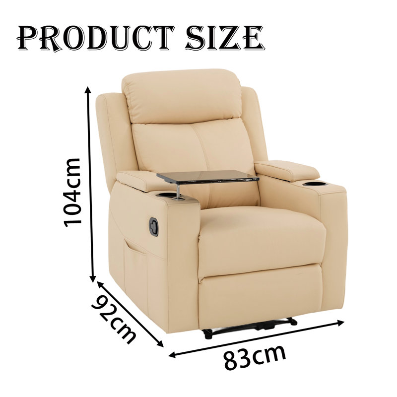 Ebern Designs Top-grain Leather Vip Home Theater Seating Seats