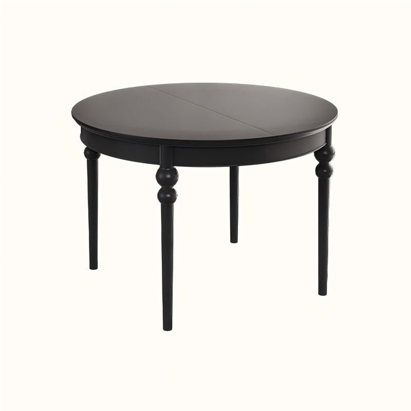 Solid Wood Ash black Dining Table