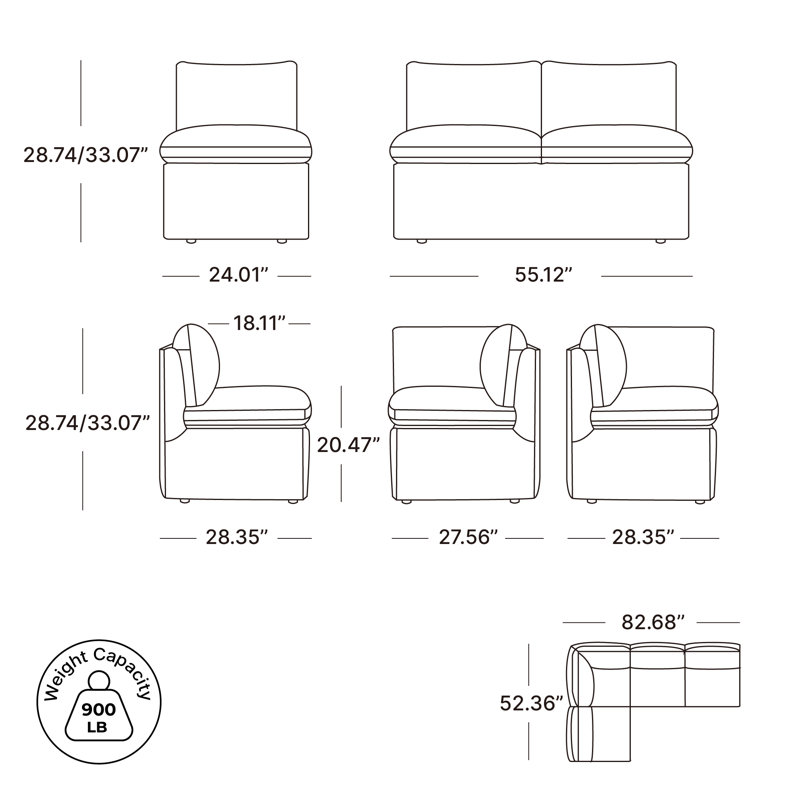 Alayaa Corner Dining Banquette - Modern Seating