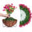 Artificial Faux Hanging Plants Flowers Basket for Summer Outdoor Outside Decoration-1063711687