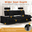 Modern 222cm Corduroy Recessed Arms Sofa With Removable Headrest-1139642739