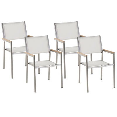 Faggion Stacking Patio Dining Armchair with Cushion