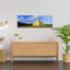 Pyramide dans un champ, pyramide de Kukulkan, Chichen Itza, Yucatan, Mexique, art abstrait contemporain, paysage, art mural-380268069