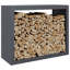 Support à bois de chauffage vidaXL anthracite 39,4 po x 15,7 po x 31,5 po-1319082960