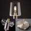 Lampe sur pied à DEL à intensité variable avec abat-jour en verre transparent, éclairage à commande tactile, 66,5 po, parfaite pour le dîner, le salon et la chambre à coucher-687859998
