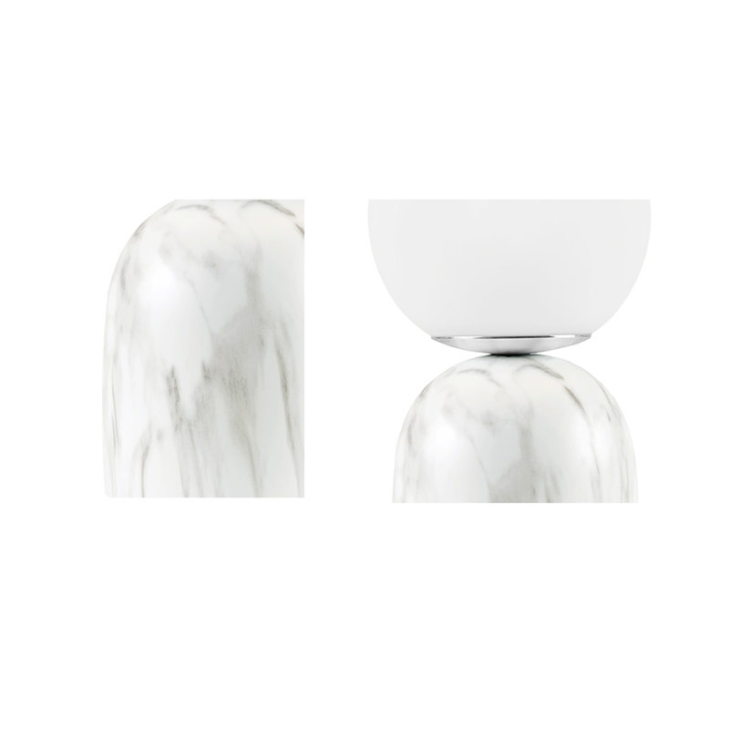 Frosted Glass Globe Table Lamp