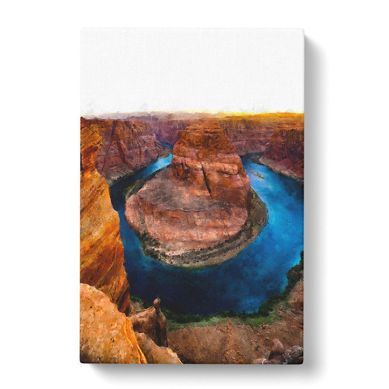 Horseshoe Bend In The Grand Canyon Vol.3 - Wrapped Canvas Painting, 76cm H x 50cm W x 3cm D