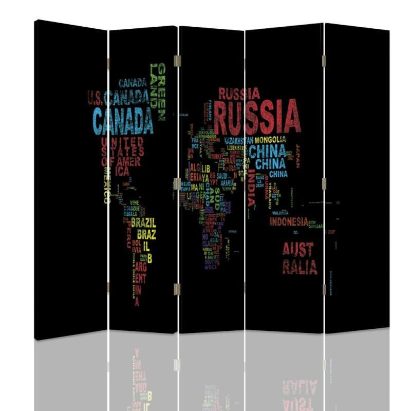 Abbiegale Folding Room Divider, 5, 170cm H x 180cm W x 2.2cm D