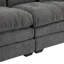 Canapé 84 po en chenille 84 po avec 2 coussins décoratifs et mousse à mémoire de forme pour salon-1806119344