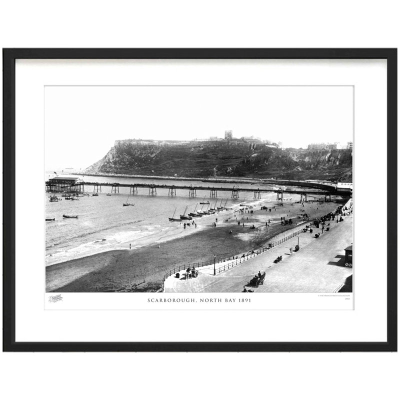 Scarborough, North Bay 1891 by Francis Frith - Single Picture Frame Print, 45cm H x 60cm W x 2.3cm D