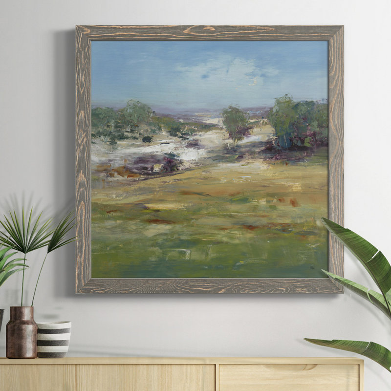 " Summer Views ", Gray Framed , 31.5" H x 31.5" W x 1.5" D