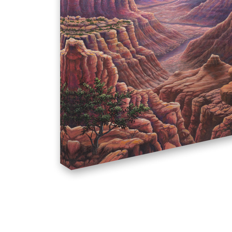 Howling Wolf 18x24 Framed Canvas Art in Wood