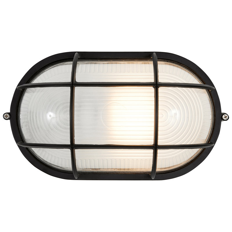 Yockey 1 - Bulb Outdoor Bulkhead Light, Black