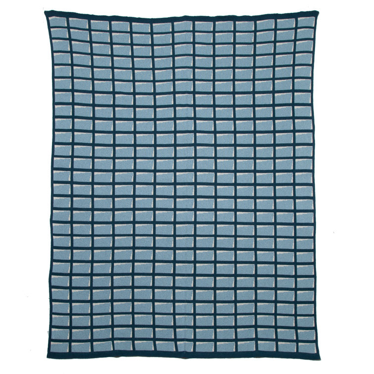 Lucian Cotton Blend Knitted Throw Blanket