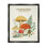"Botanical Plants & Mushroom", art mural encadré sur toile flottante par Sharon Lee