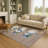 Premium Machine Washable Ingrassellino AMF1826 Happy Snowmen Holiday Rug-1252778786