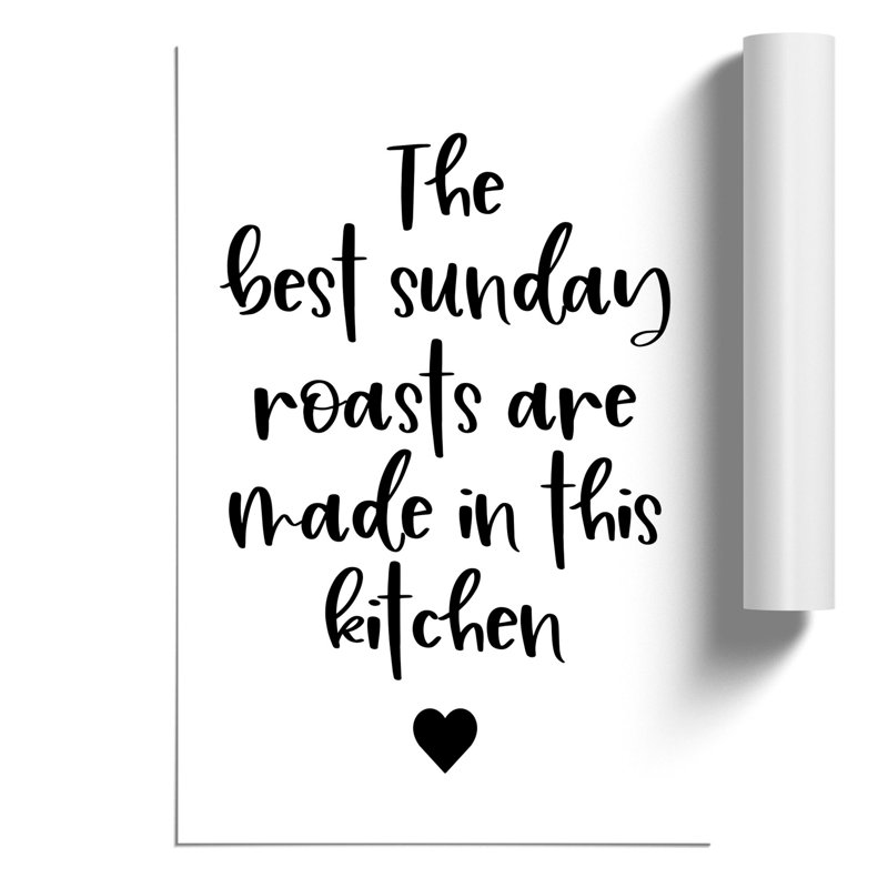 Sunday Roasts - Frameless Print, 84cm H x 59cm W x 0.1cm D
