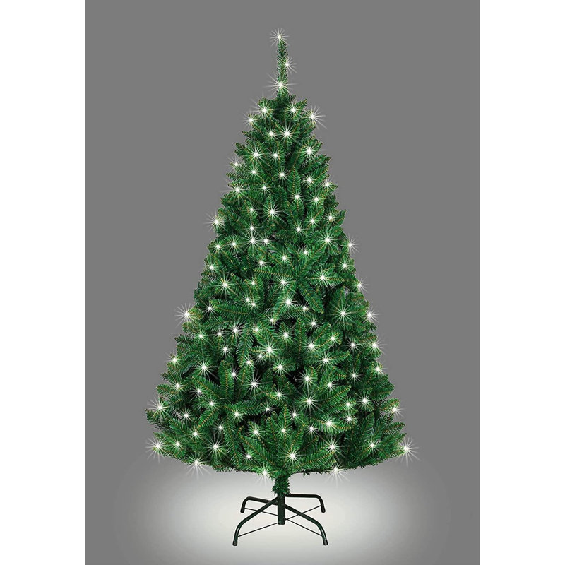6.89' H Lighted Artificial Christmas Tree