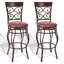 Ensemble de 2 tabourets de bar de 30 pouces avec dossier et repose-pieds-463944624