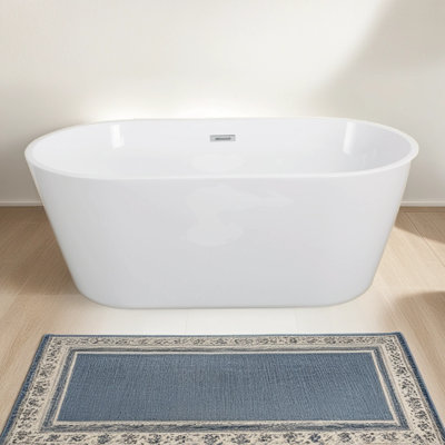 67'' x 31.1'' Freestanding Soaking Acrylic Bathtub