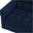 Loveseats Sofa Bed With Pull-Out Bed,Adjsutable Back-Blue