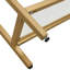 Contemporary Gold 42" 3-Tier Glass Console Table for Stylish Storage-397428019