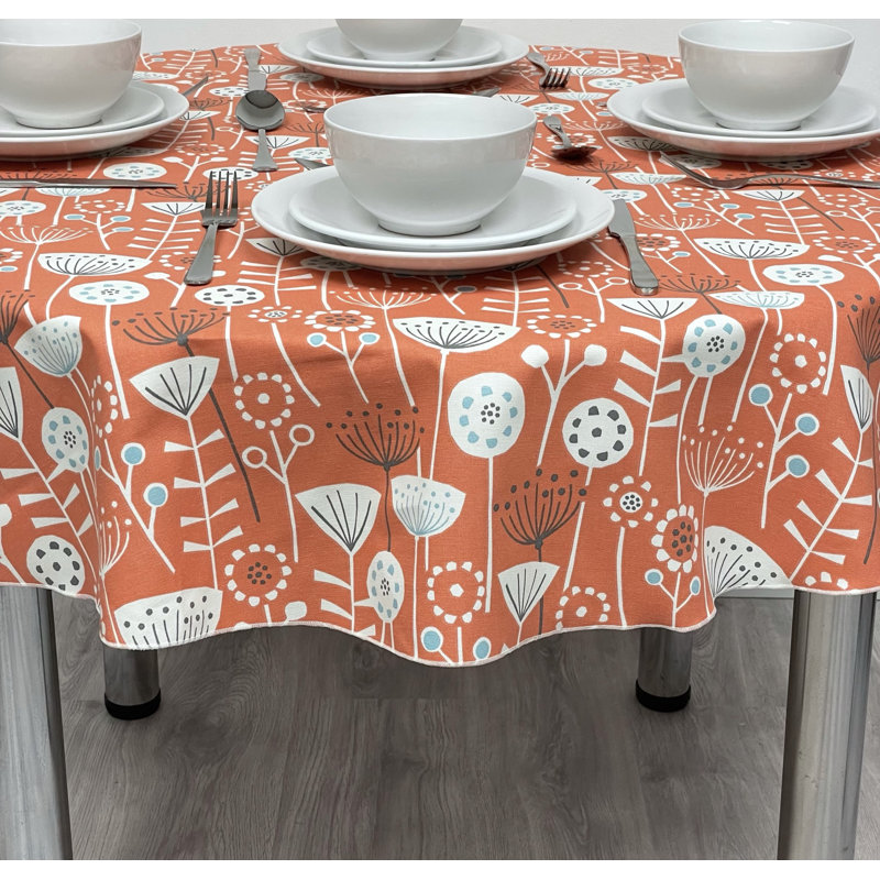 Geistown Scandinavian Print Tablecloth, 54 cm W x 54 cm L, Orange