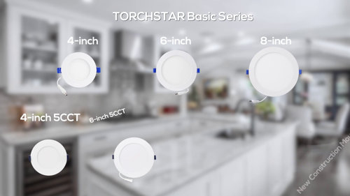TorchStar Dimmable LED MR16 GU10 Base Light Bulb, 6.5W (50W