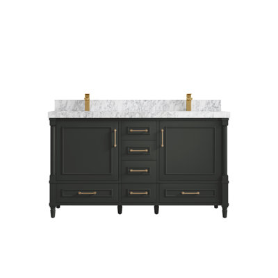 Aberdeen 60'' Double Bathroom Vanity with Top